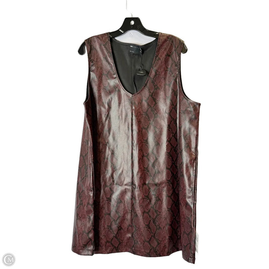 Dress Casual Midi By Asos In Snakeskin Print, Size: 14