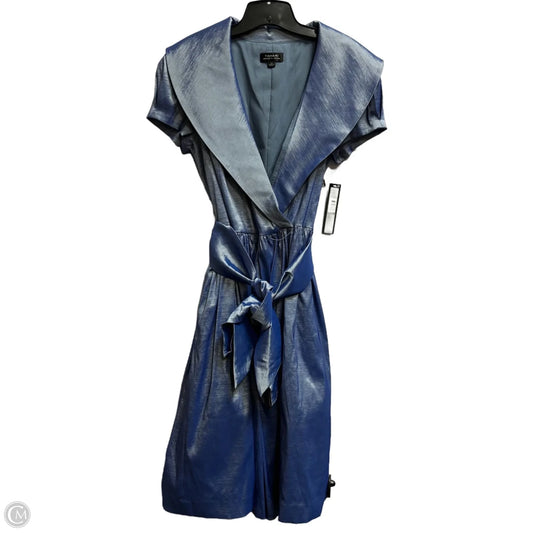 Dress Party Midi By Tahari By Arthur Levine In Blue, Size: 12