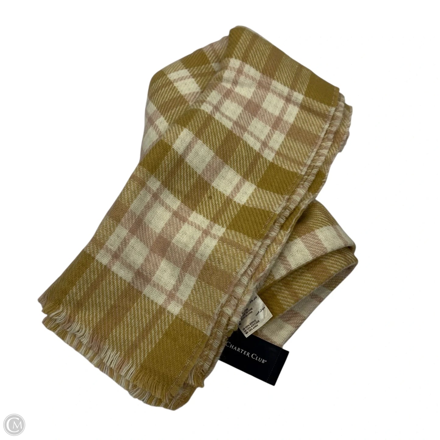 Scarf Winter By Charter Club In Pink & Tan