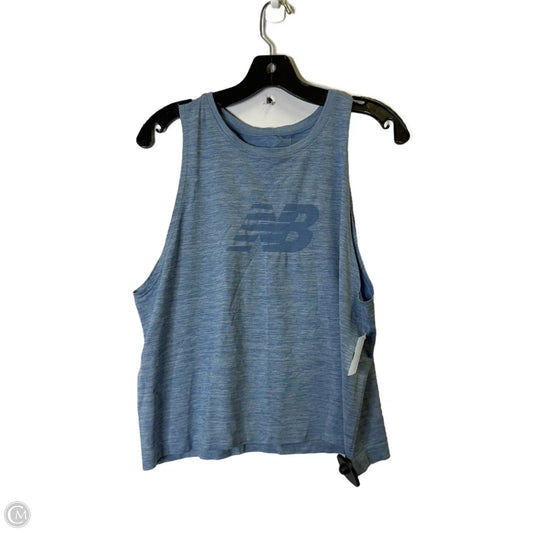 Athletic Tank Top By New Balance In Blue, Size: Xl