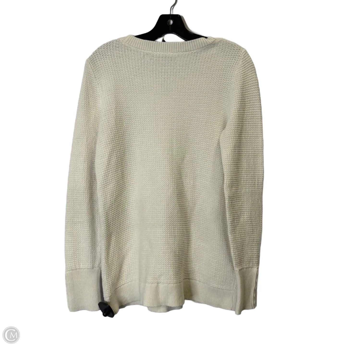 Sweater By Loft In Cream, Size: M