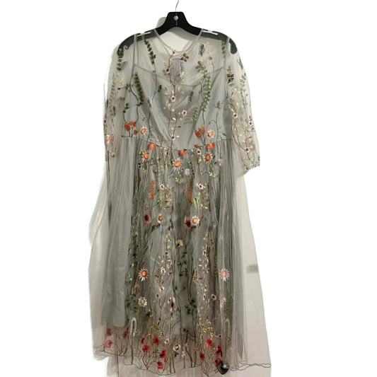 Dress Party Midi By Cmf In Grey, Size: 2x