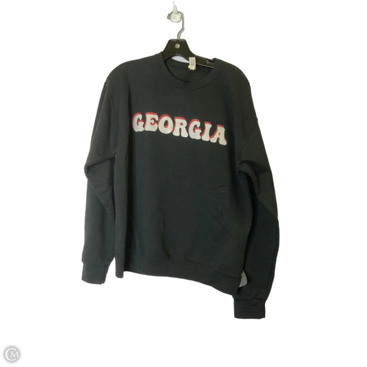 Sweatshirt Crewneck By Jerzees In Black, Size: M