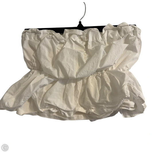 Top Sleeveless By Anthropologie In White, Size: S