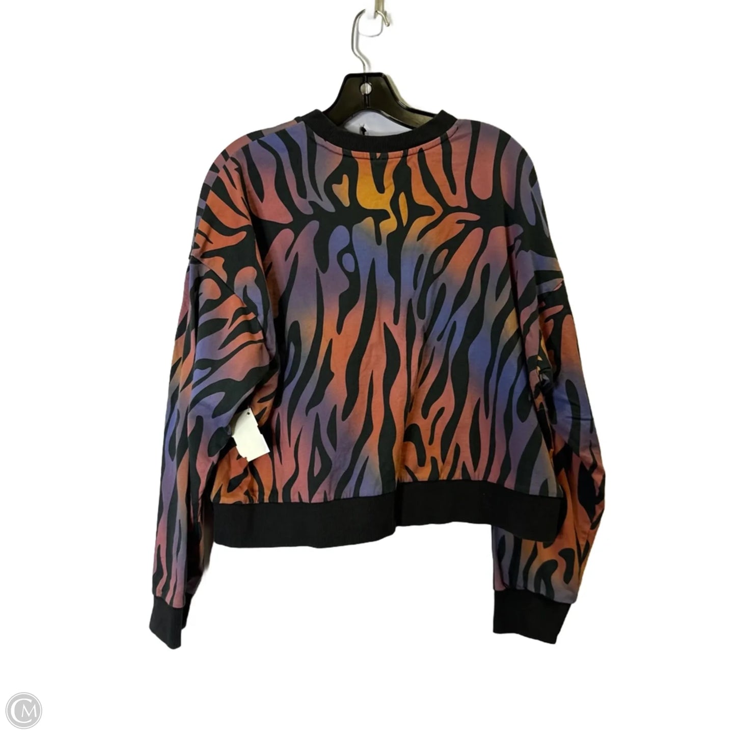Athletic Sweatshirt Crewneck By Adidas In Animal Print, Size: Xl