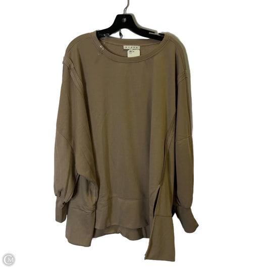 Top Long Sleeve Basic By Hyfve In Brown, Size: L
