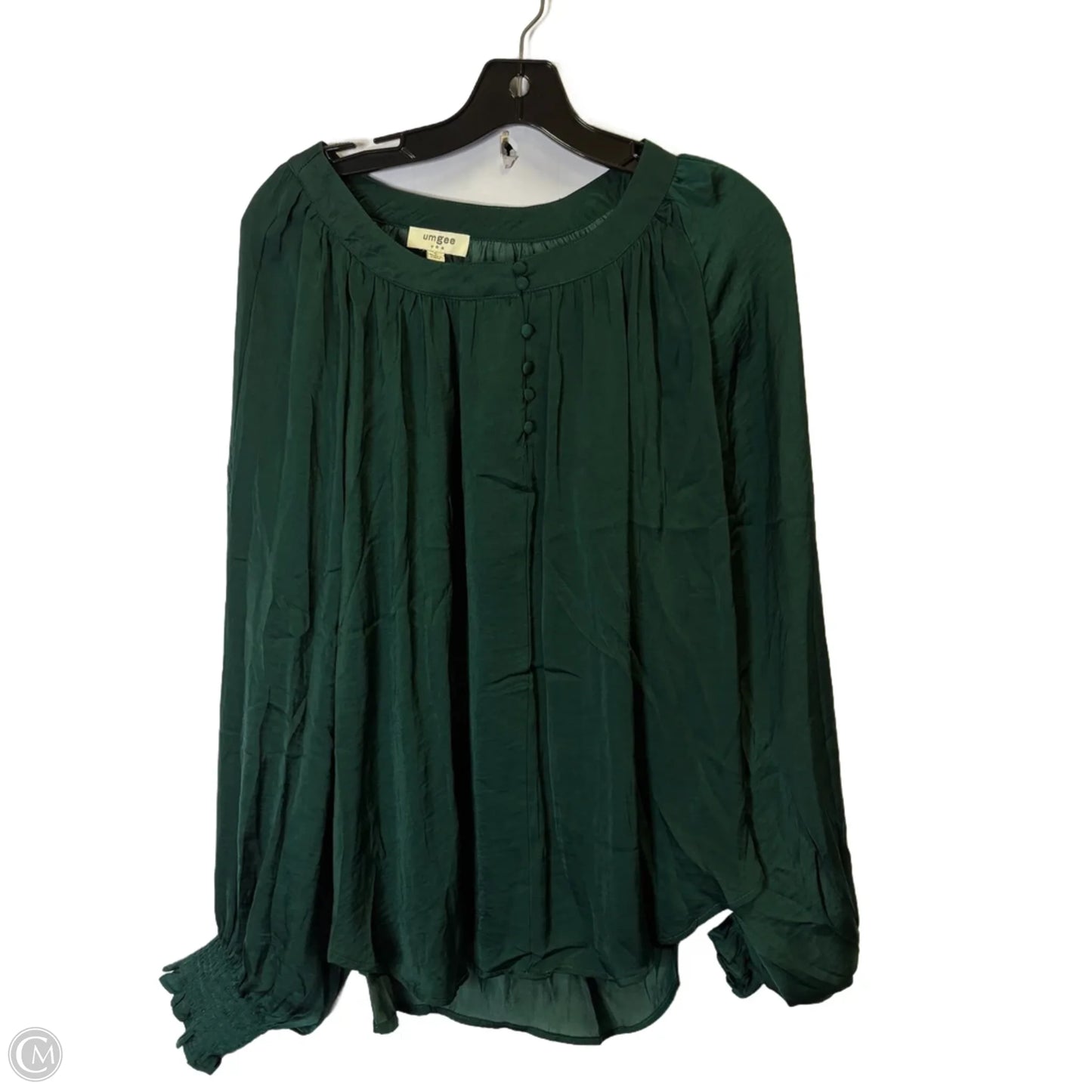 Blouse Long Sleeve By Umgee In Green, Size: S