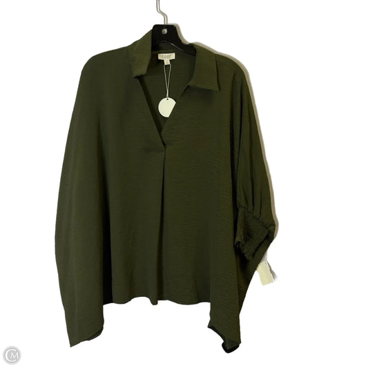 Top Long Sleeve By Oddi In Green, Size: M