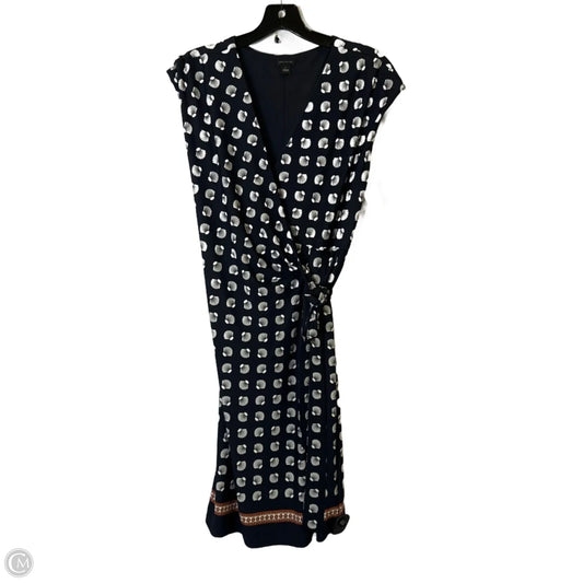 Dress Casual Midi By Ann Taylor In Navy, Size: 6