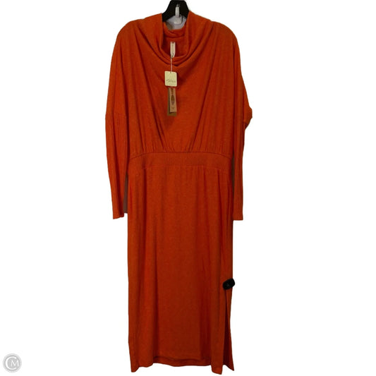 Dress Sweater By Daily Practice By Anthropologie In Orange, Size: L