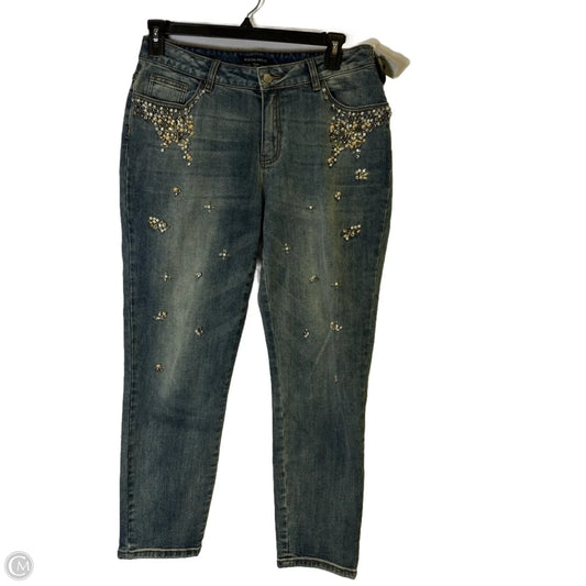 Jeans Skinny By Boston Proper In Blue Denim, Size: 14