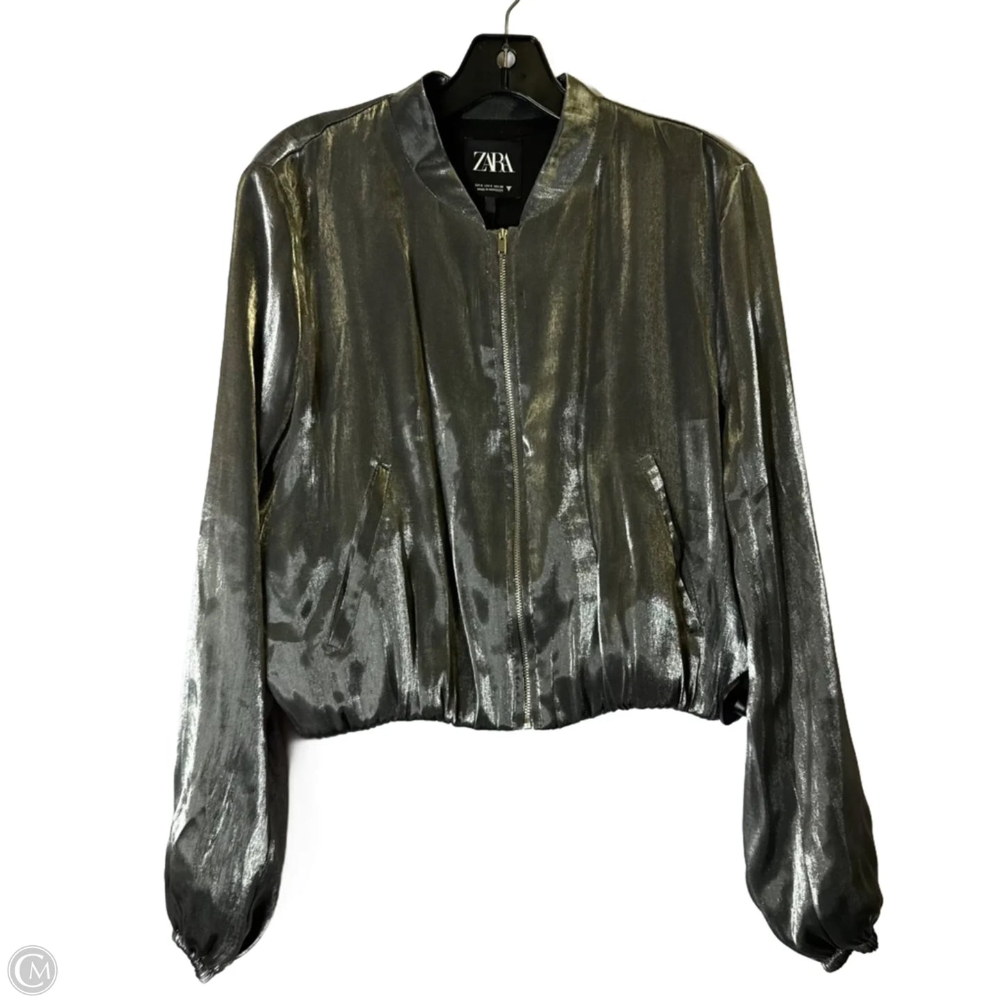 Jacket Other By Zara In Silver, Size: S