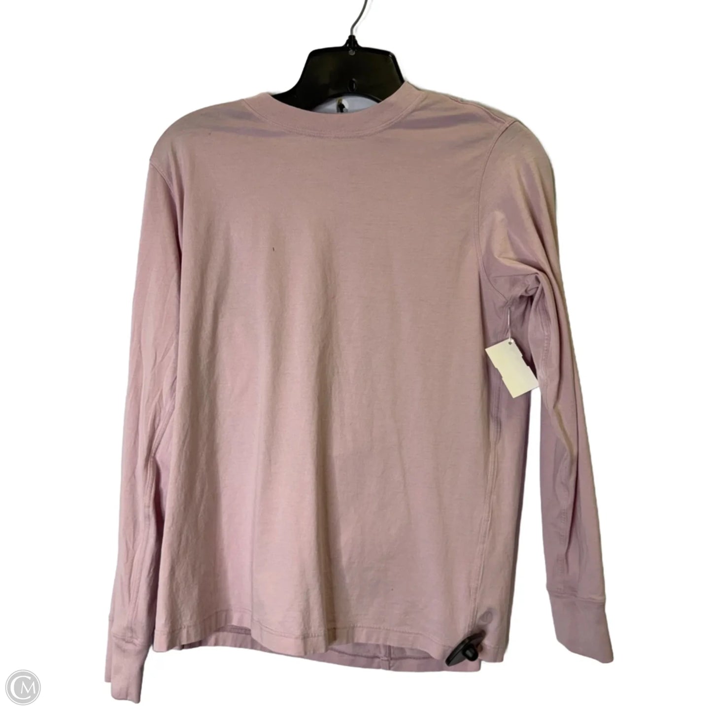 Athletic Top Long Sleeve Collar By Lululemon In Pink