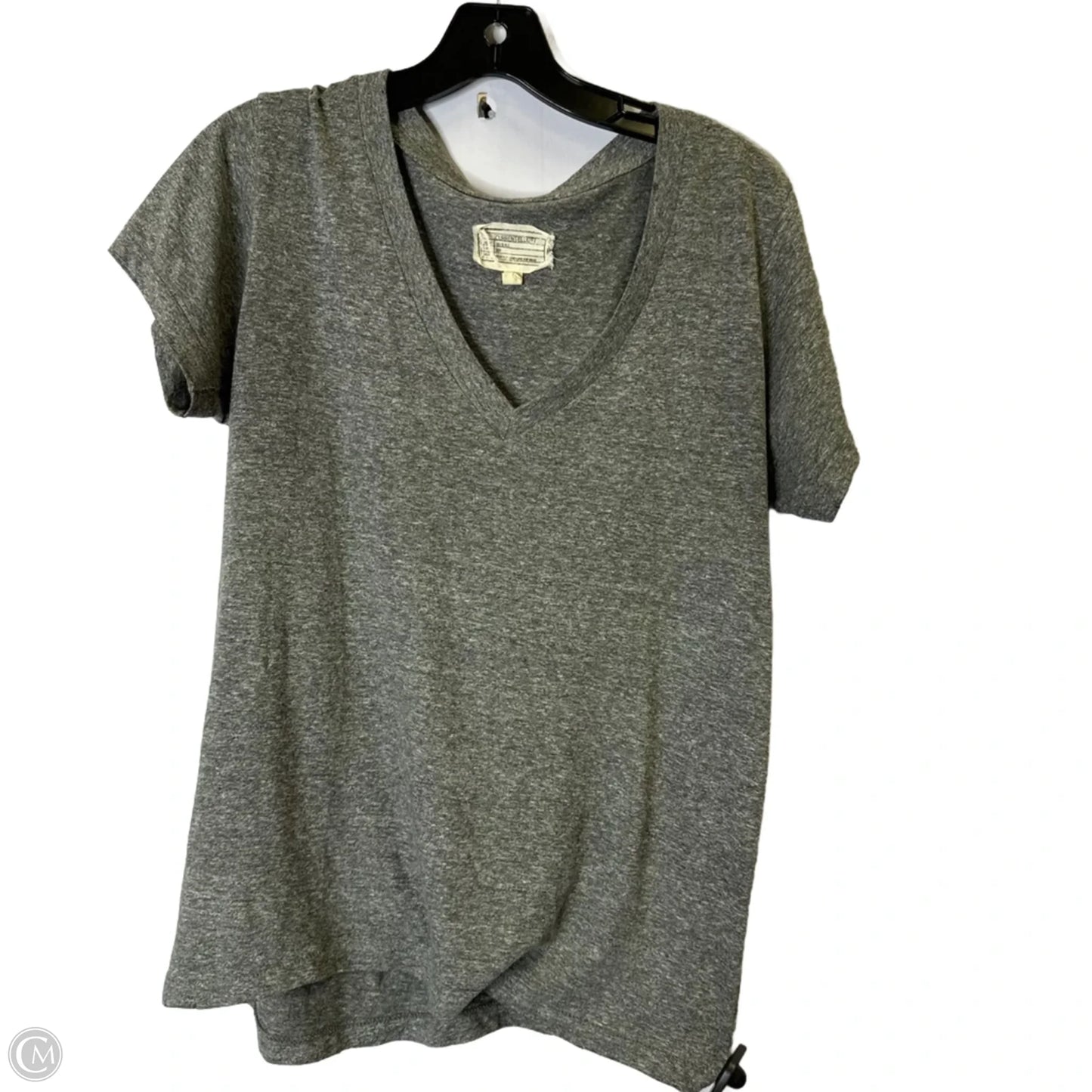Top Short Sleeve Basic By Current Elliott In Grey, Size: S
