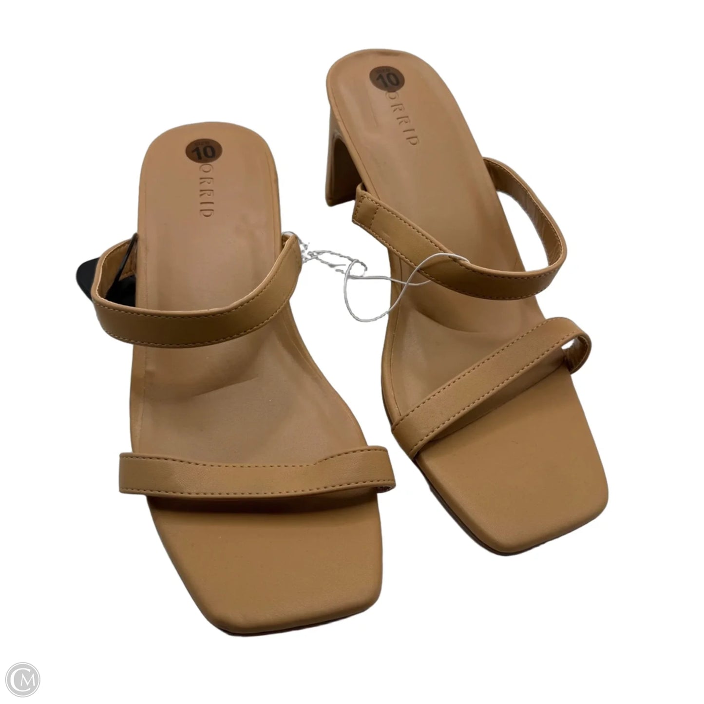 Sandals Heels Block By Torrid In Brown, Size: 10