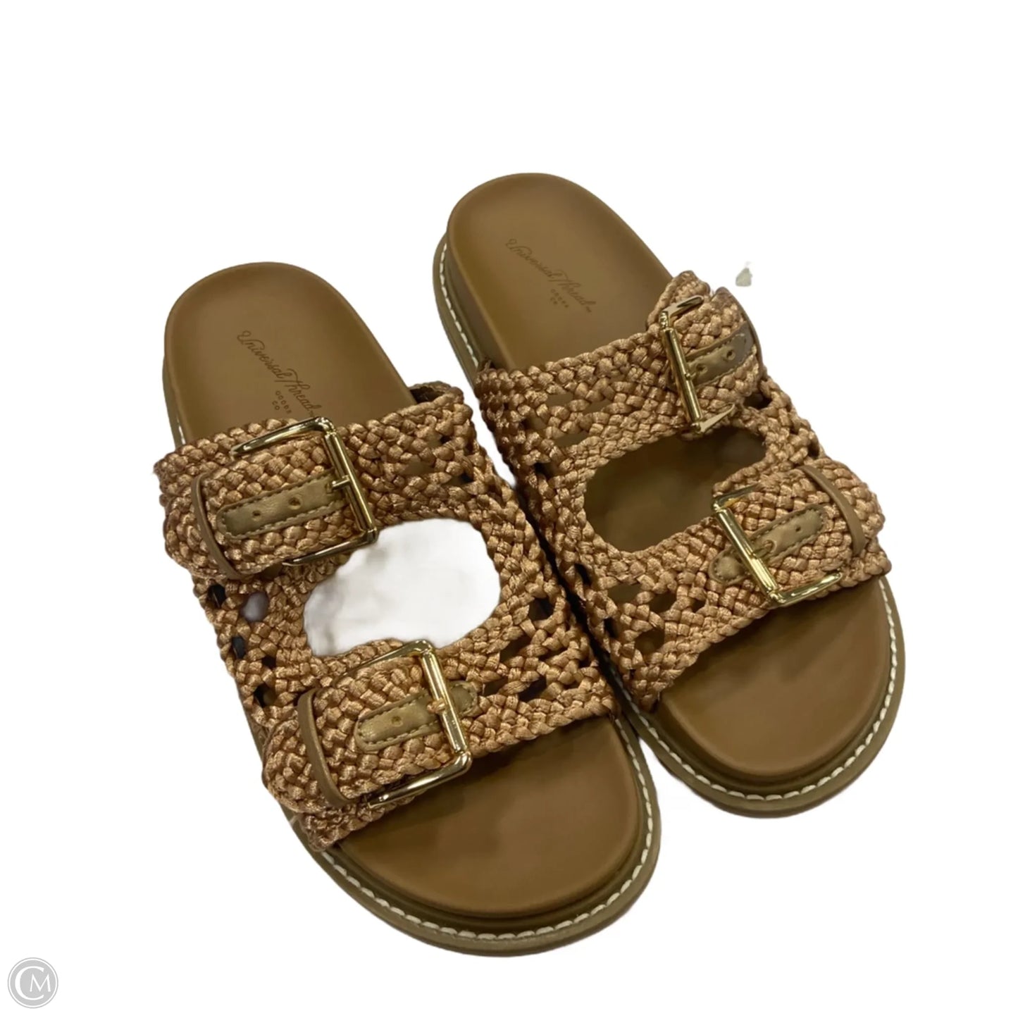 Sandals Flats By Universal Thread In Bronze, Size: 6