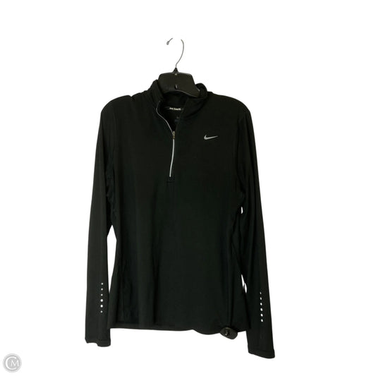 Athletic Sweatshirt Collar By Nike Apparel In Black, Size: L