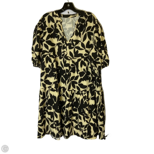 Dress Casual Short By Shein In Black & Cream, Size: Xl