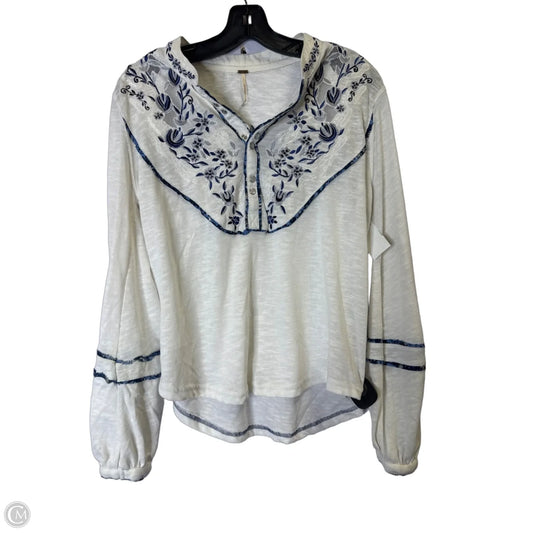 Top Long Sleeve By Free People In White, Size: S