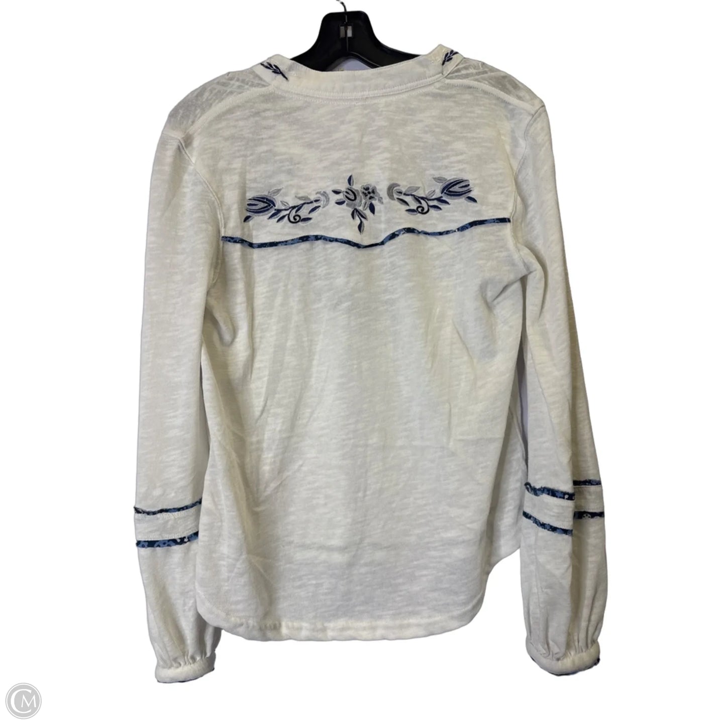 Top Long Sleeve By Free People In White, Size: S