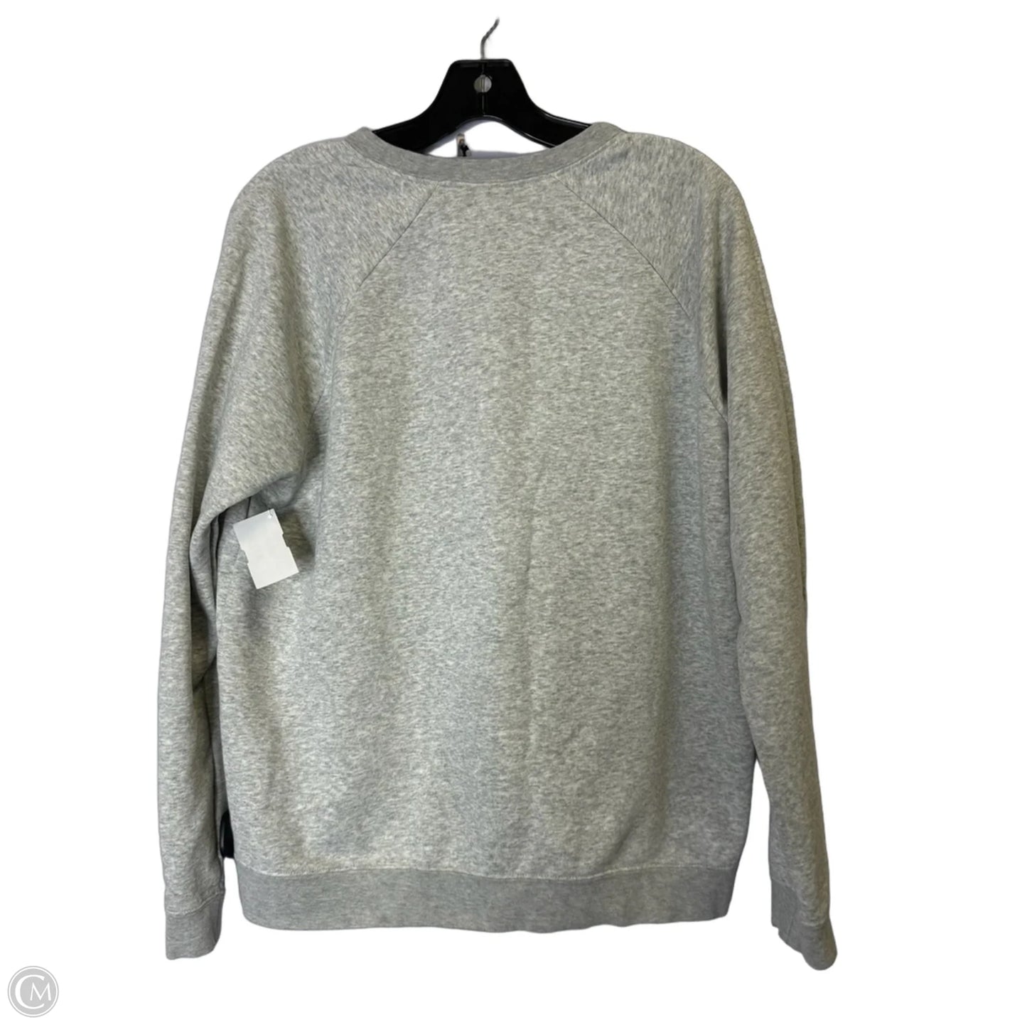 Athletic Sweatshirt Crewneck By Nike Apparel In Grey, Size: L