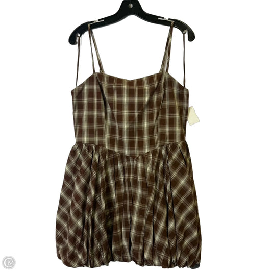 Dress Casual Short By Pink Lily In Brown, Size: L