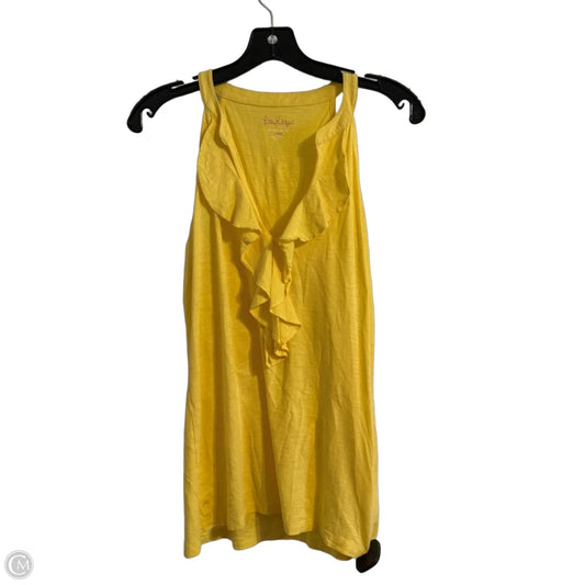 Top Sleeveless By Cmc In Yellow, Size: L