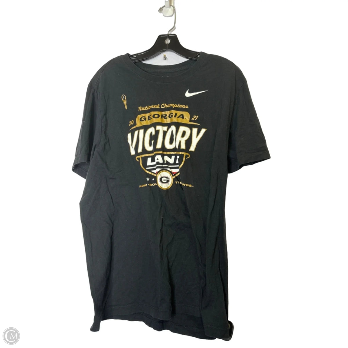 Top Short Sleeve Basic By Nike Apparel In Black, Size: Xl