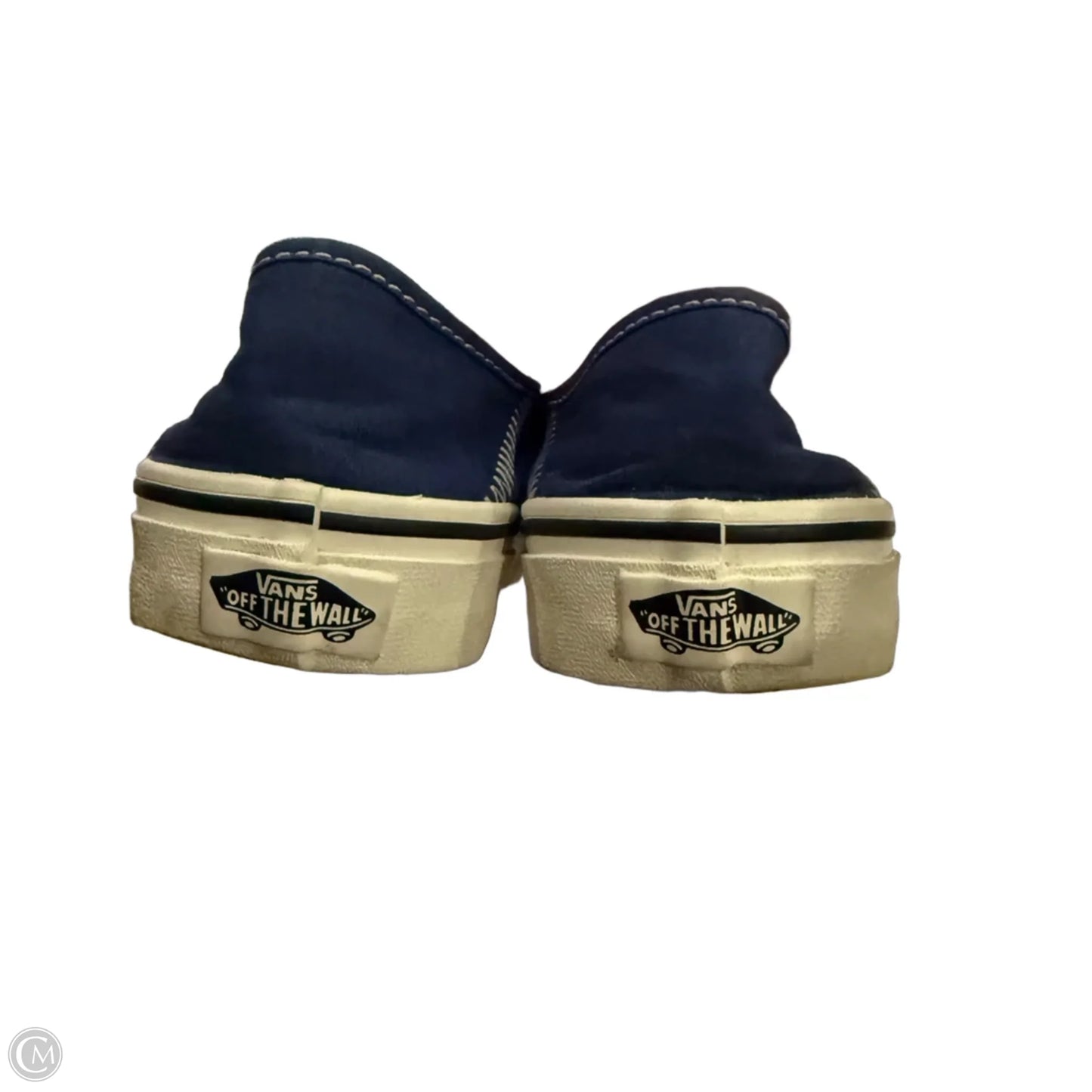 Shoes Sneakers By Vans In Blue & Cream, Size: 6