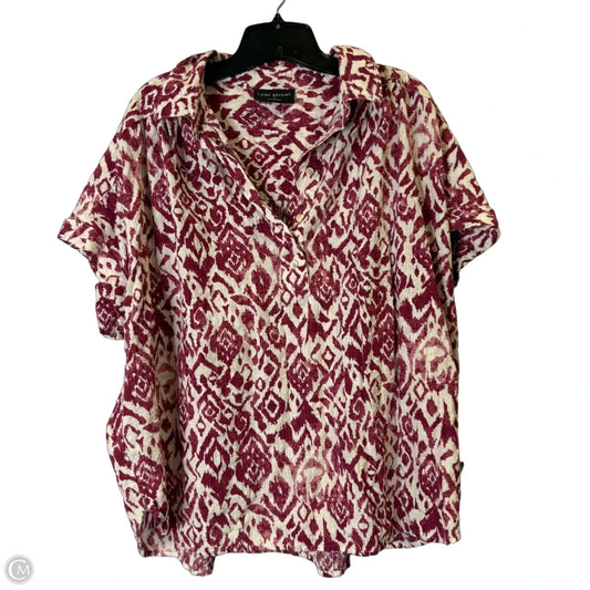Top Short Sleeve By Lane Bryant In Purple, Size: 18