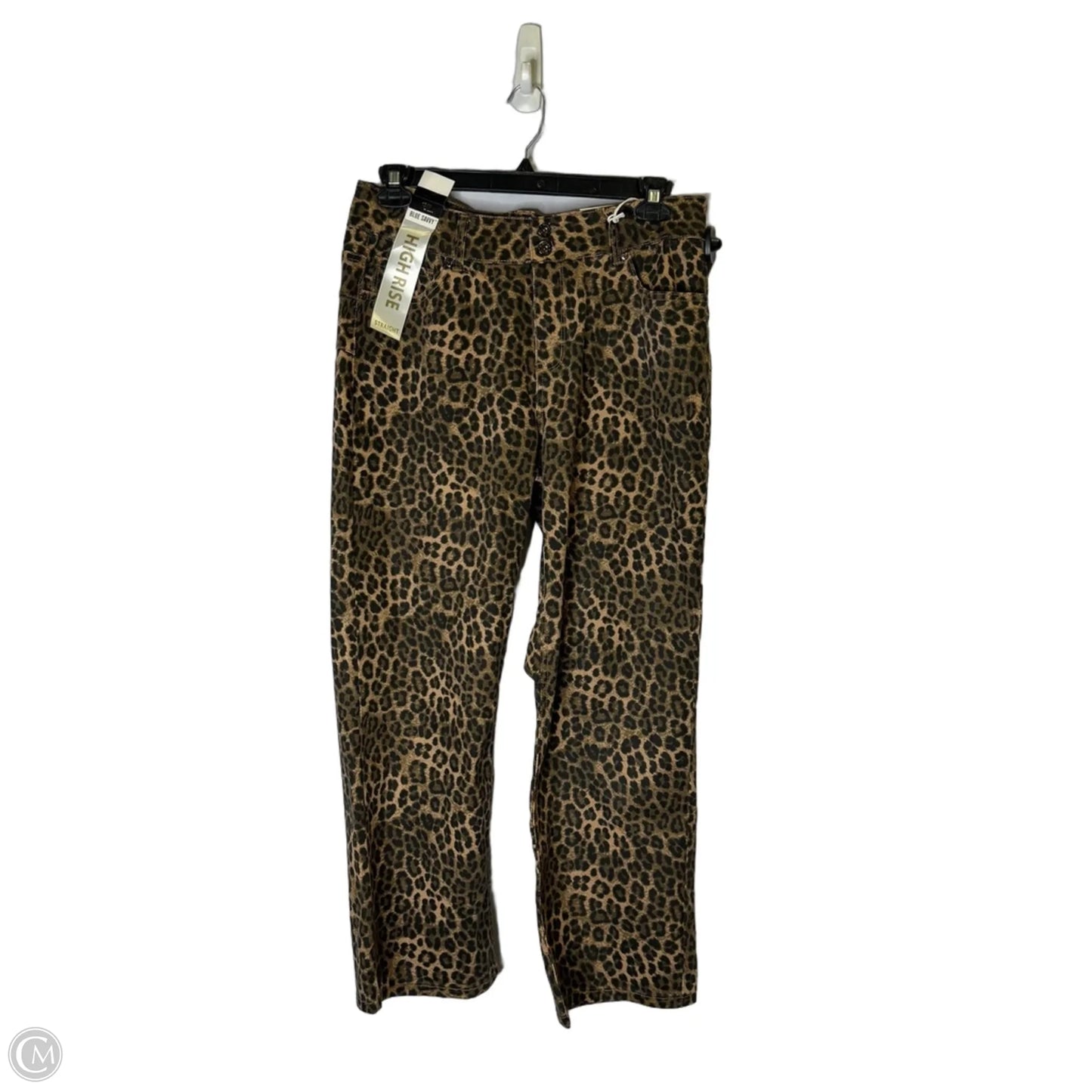 Jeans Flared By Clothes Mentor In Animal Print, Size: 18