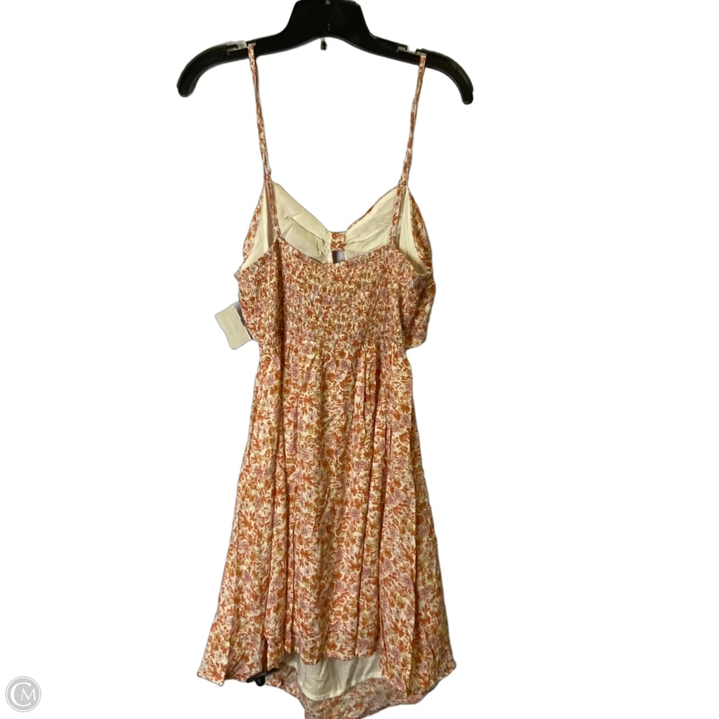 Dress Casual Short By Promesa In Orange & Pink, Size: M