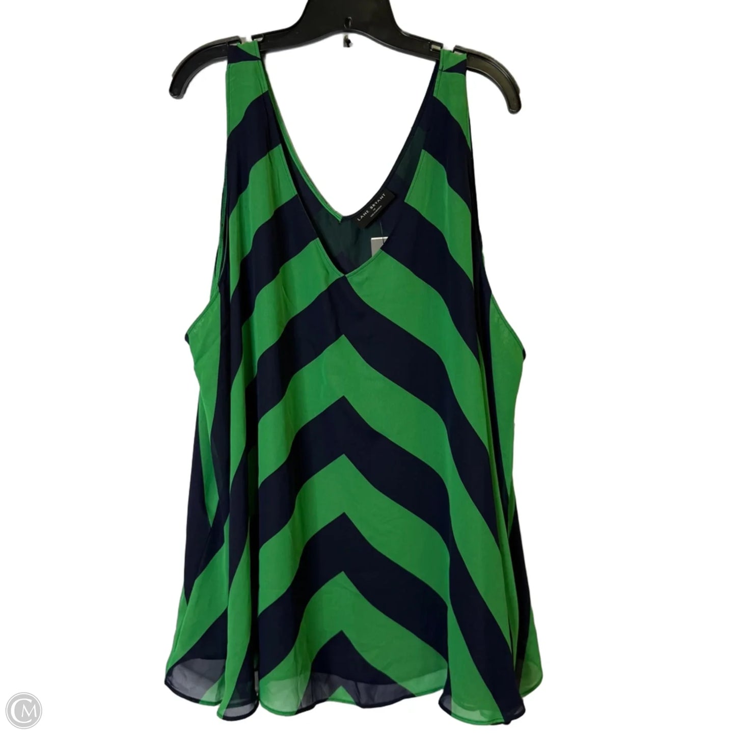 Top Sleeveless By Lane Bryant In Striped Pattern, Size: 28