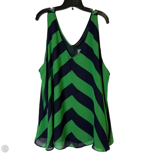 Top Sleeveless By Lane Bryant In Striped Pattern, Size: 28