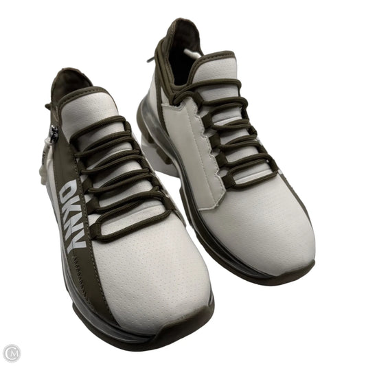 Shoes Sneakers By Dkny In Green & White, Size: 8