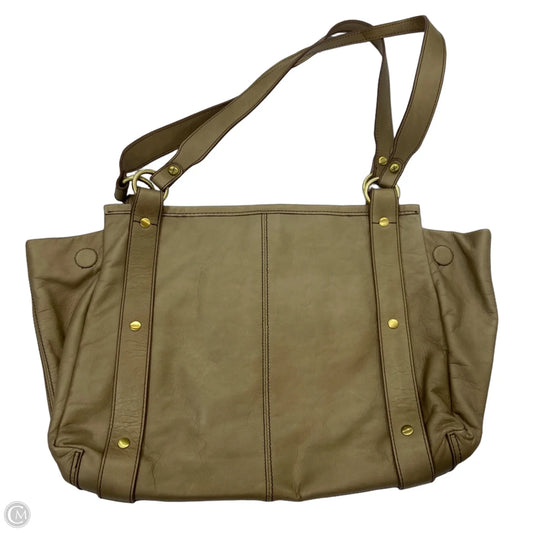 Handbag Leather By Hobo Intl, Size: Medium