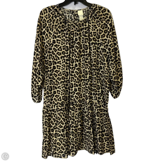 Dress Casual Short By H&m In Animal Print, Size: M