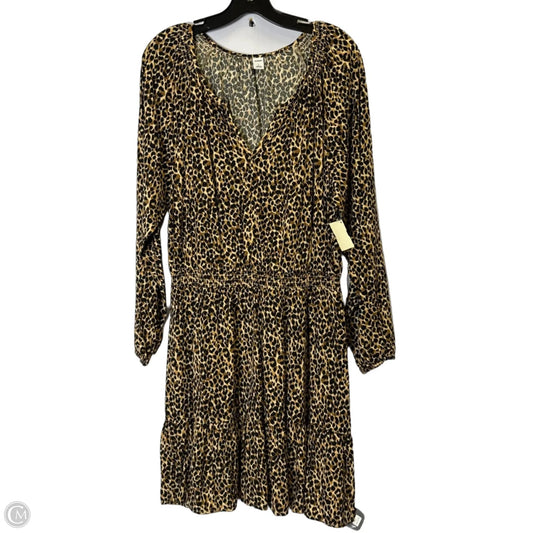 Dress Casual Short By Old Navy In Animal Print, Size: L