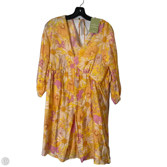 Dress Casual Short By H&m In Floral Print, Size: M