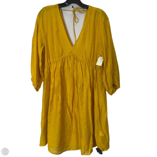 Dress Casual Short By H&m In Yellow, Size: M