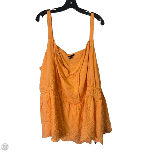 Top Sleeveless By Torrid In Orange, Size: 5