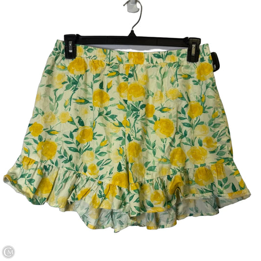 Shorts By Fashion Nova In Floral Print, Size: Xl