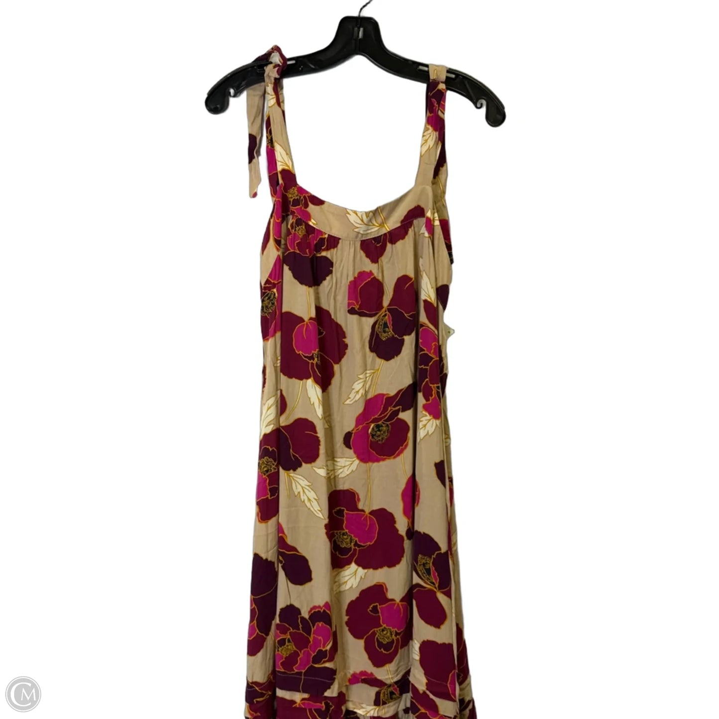 Dress Casual Midi By Clothes Mentor In Floral Print, Size: L