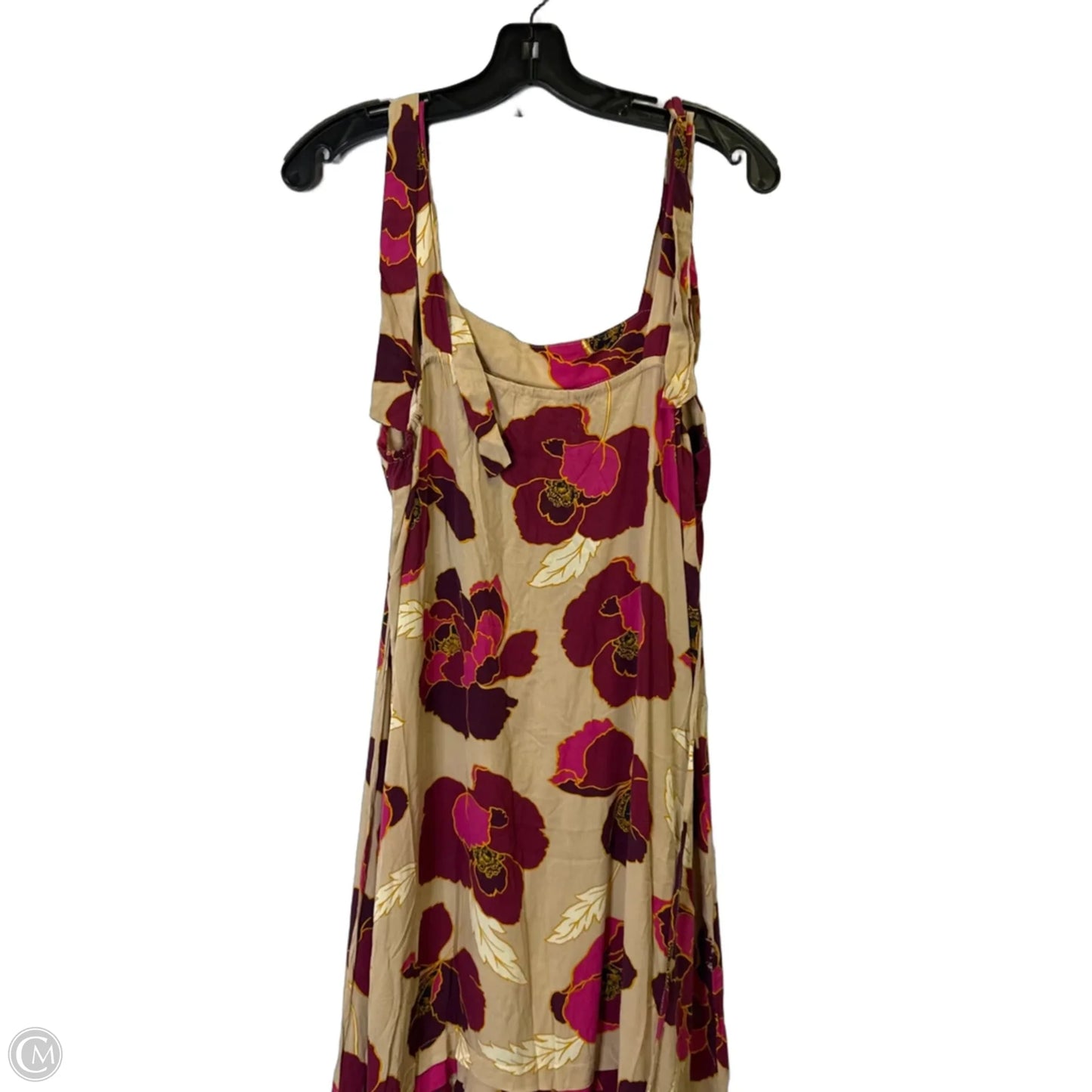 Dress Casual Midi By Clothes Mentor In Floral Print, Size: L