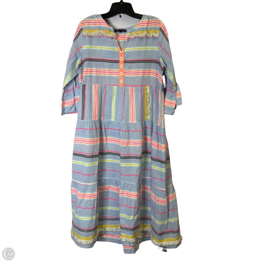 Dress Casual Midi By Clothes Mentor In Striped Pattern, Size: L
