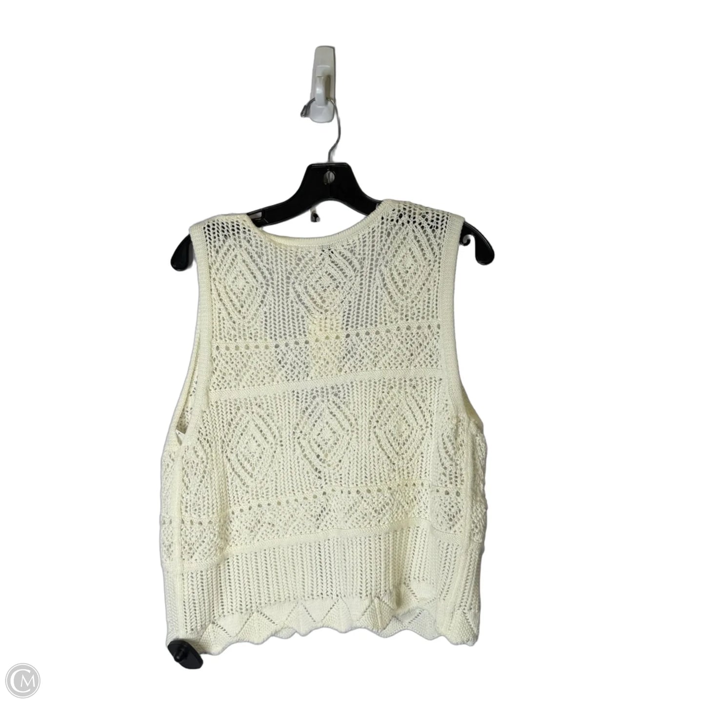 Vest Other By A New Day In Cream, Size: Xl