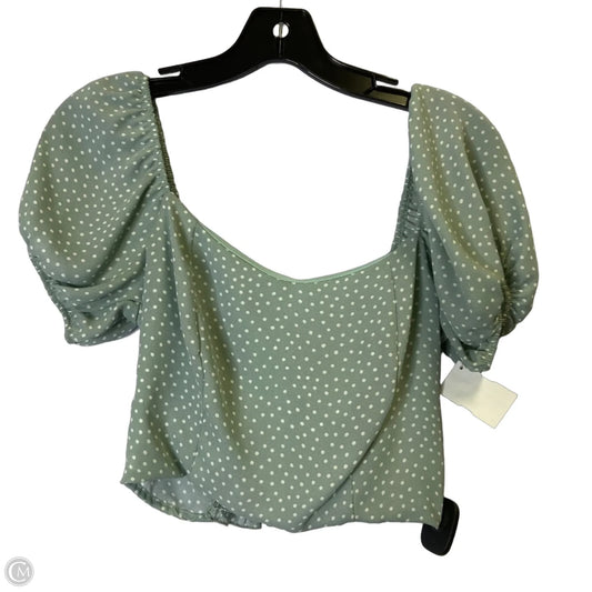 Top Short Sleeve By Altard State In Polkadot Pattern, Size: M