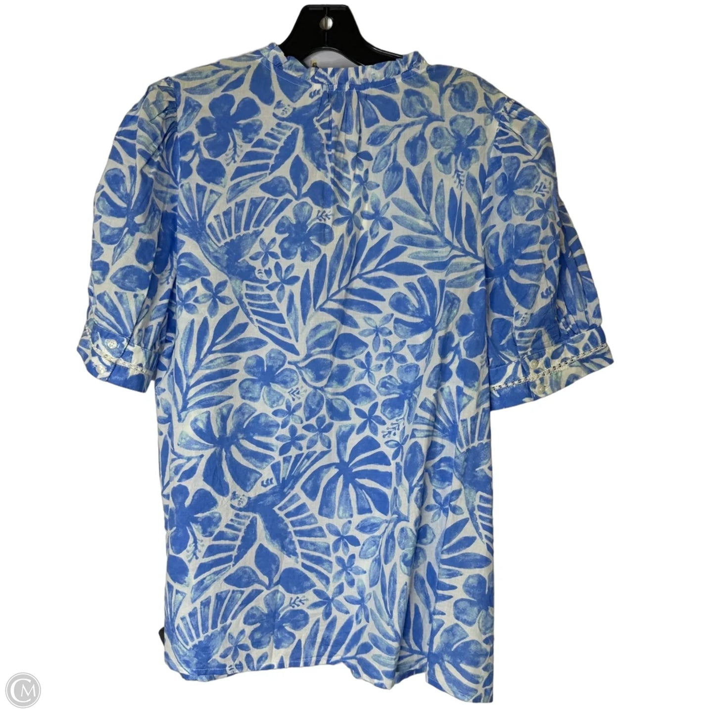 Blouse Short Sleeve By Crown And Ivy In Blue, Size: Xxl