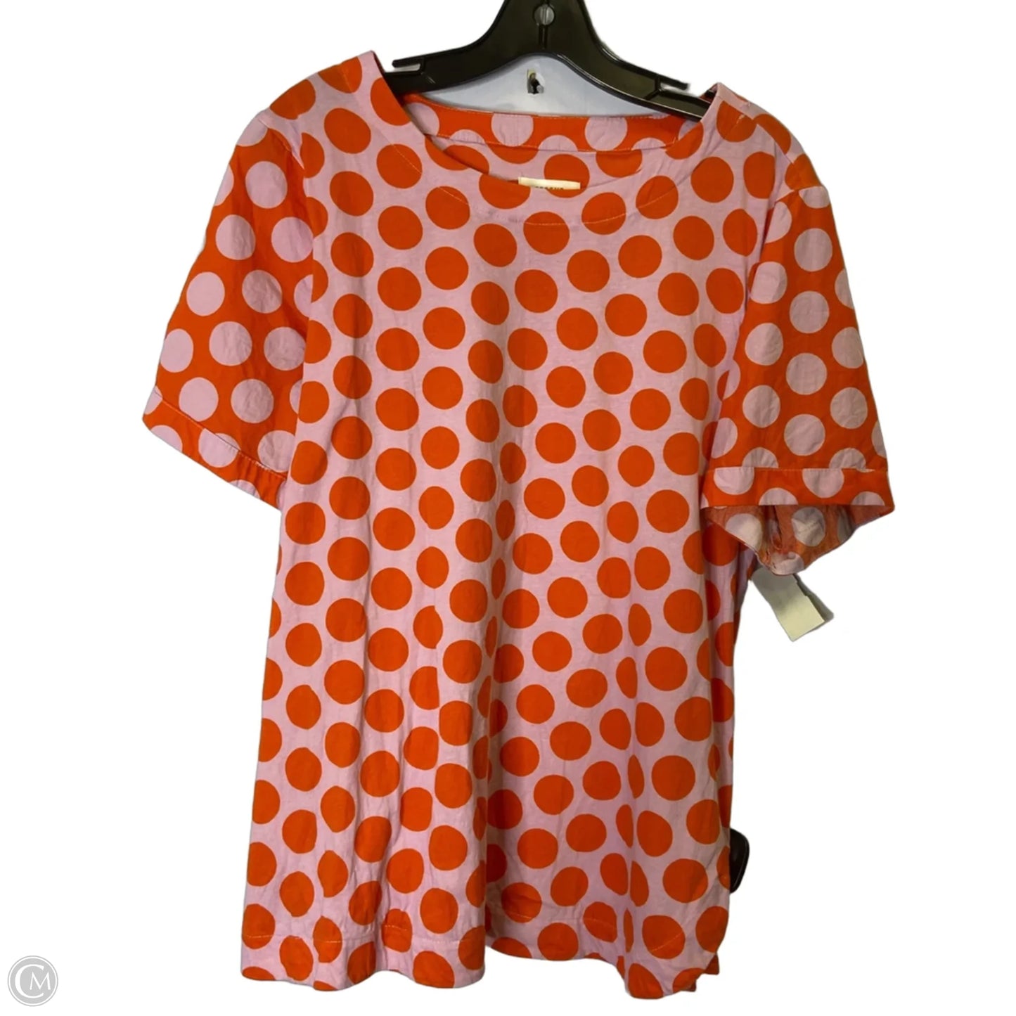 Top Short Sleeve By Maeve In Polkadot Pattern, Size: Xl