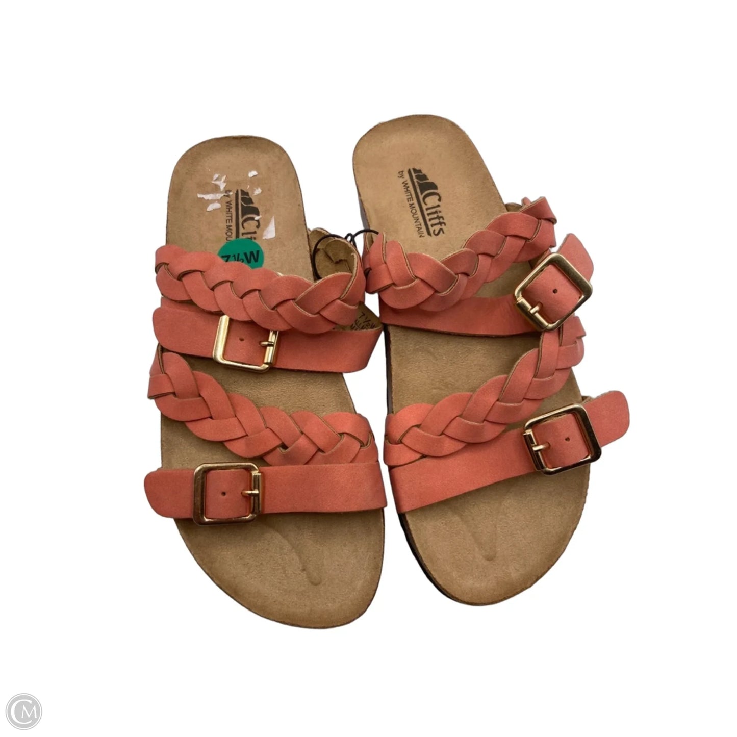 Sandals Flats By Cliffs By White Mountain In Peach, Size: 7.5